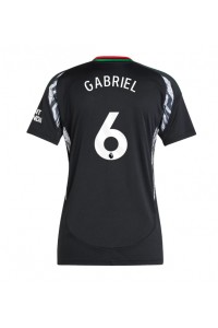 Arsenal Gabriel Magalhaes #6 Voetbaltruitje Uit tenue Dames 2024-25 Korte Mouw